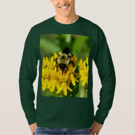 T-shirt Bee Feasting on Butterfly Weed Wildflowers