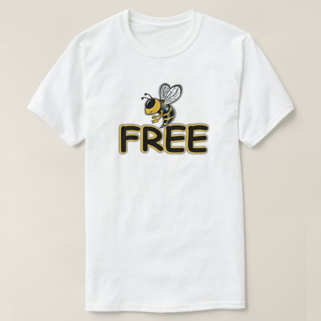 T-SHIRT BEE FREE (Design devant)