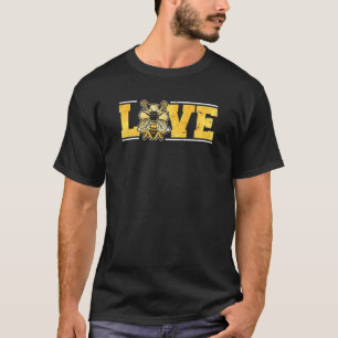 T-shirt Bee Honeypeb Beekeeper Apiarist Love Distressed V