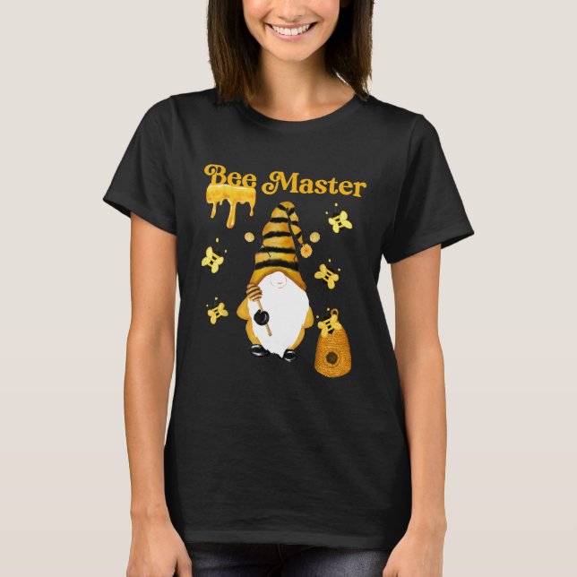 T-shirt Bee Master Gnome Bee Whisperer (Devant)