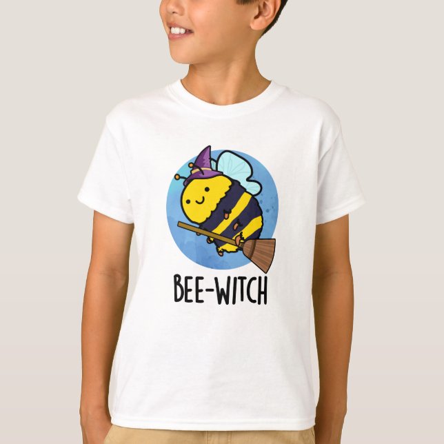 T-shirt Bee-sorcière Funny Bee Pun (Devant)