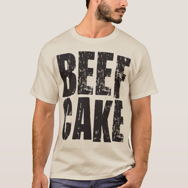 T-shirt Beef Cake - Chemise de Bodybuilding (Devant)