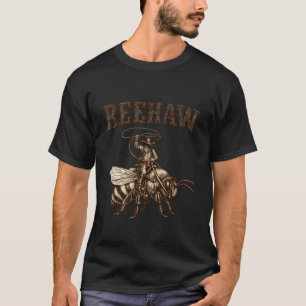 T-shirt Beehaw Vintage Bee-Wrangler Mignon Apiculteur Cowb