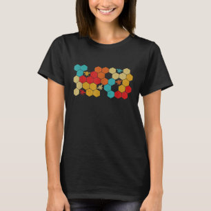 T-shirt Beekeeper Bee Retro Vintage Honeycomb