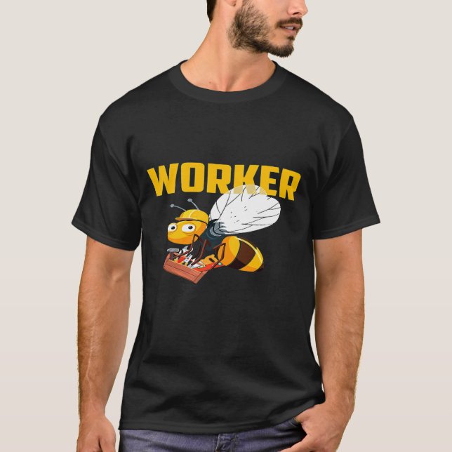 T-shirt Beekeeper Worker Bee Honey Comb Hommes Femmes Enfa (Devant)