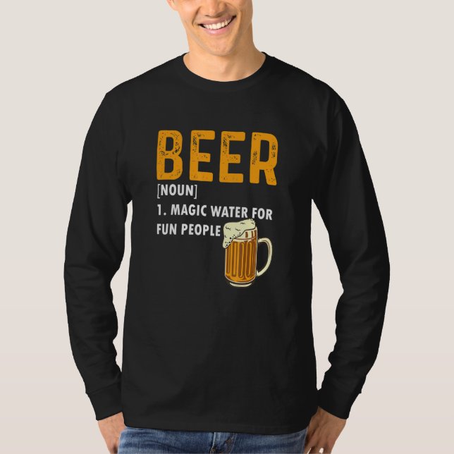 T-shirt Beer Definition  Magic Water For Fun People (Devant)