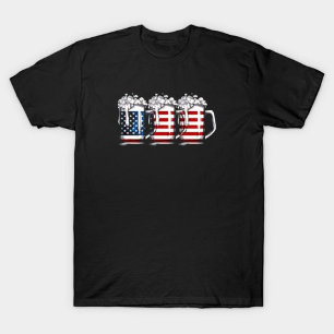 T-shirt Beer drapeau américain