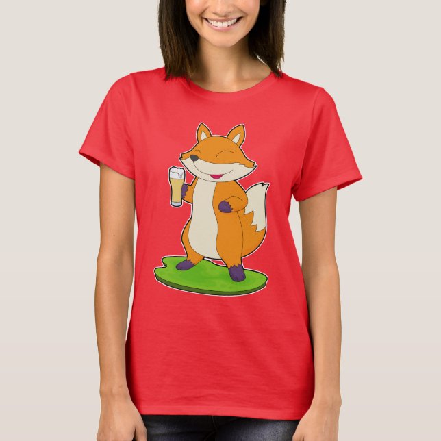 T-shirt Beer Fox (Devant)