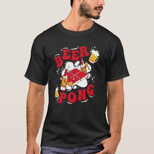 T-shirt Beer Pong Table Party Game Drinking Game Beer Pong (Devant)
