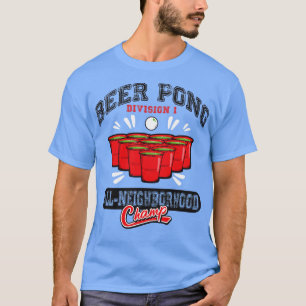T-shirt Beer Pong Tous les Champ de quartier