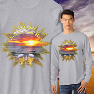 T-shirt Beer & Puerto Sunset Beach 1739