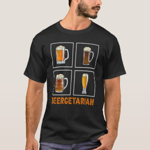 T-shirt Beergetarian Funny Brewer Craft Amateurs de bière