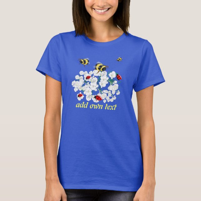 T-shirt BEES et Ladybugs art de la nature (Devant)