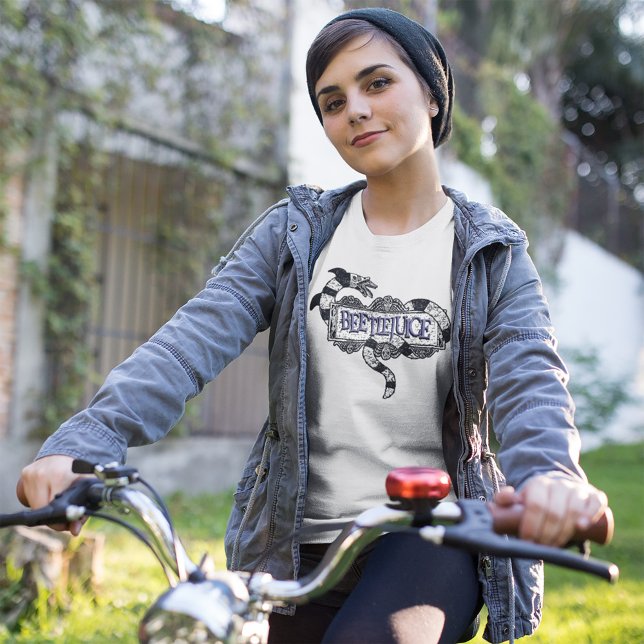T-shirt Beetlejus | Vapeur de sable enroulé sur le logo Be (Créateur téléchargé)