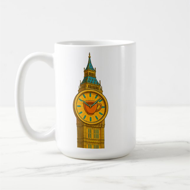 T-Shirt beg ben Kaffeetasse (Links)