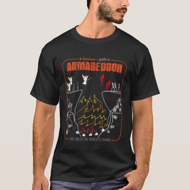T-shirt Beginner s Guide To Armageddon Bible Sky Hell Batt (Devant)