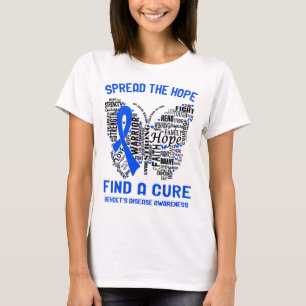 T-shirt Behcet's Disease Awareness Ribbon Support Cadeaux