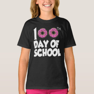T-shirt beignets 100e jour d'école filles amusantes