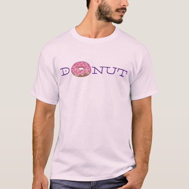 T-shirt beignets roses avec des arrosées (Devant)