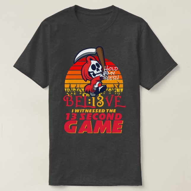 T-shirt BEL13VE Kansas City Be the Grim Reaper 13 Second G (Design devant)
