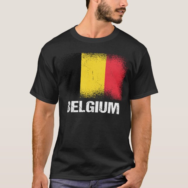 T-shirt Belgian Flag Belgium (Devant)