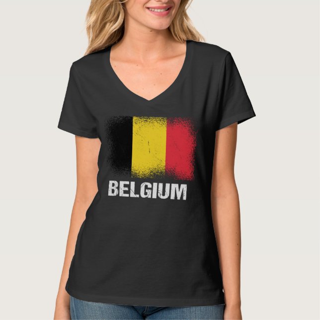T-shirt Belgian Flag Belgium (Devant)