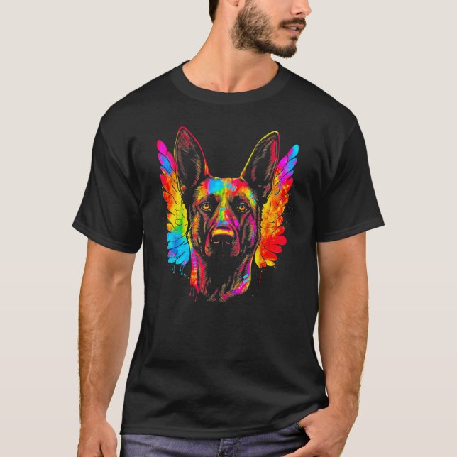T-shirt Belgian Malinois Dog Heaven (Devant)