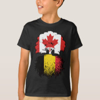 Belgique Belgique Canada drapeau des racines d'arb