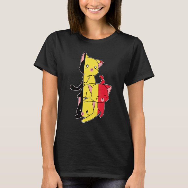 T-shirt Belgique Cats Belgique (Devant)