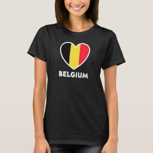 T-shirt Belgique Drapeau België Belgique Coeur
