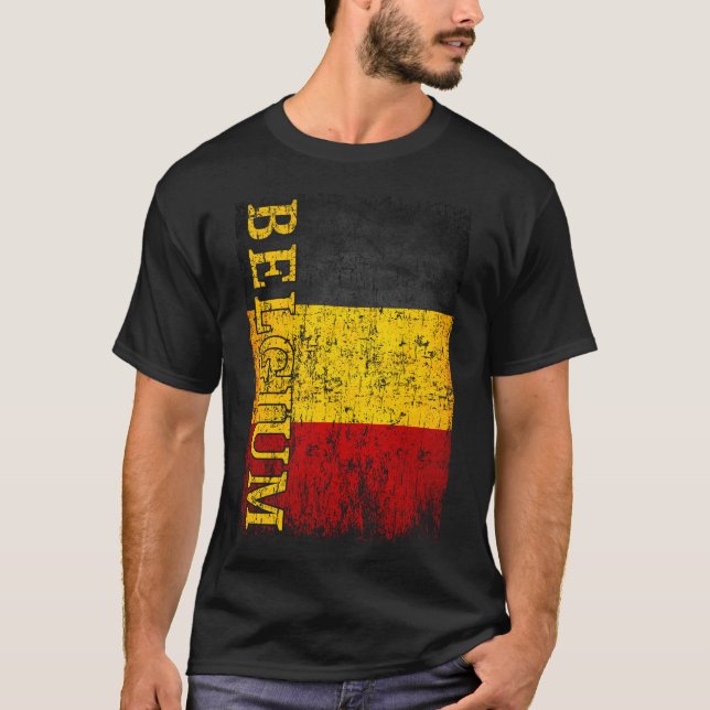 T-shirt Belgique Drapeau Cadeaux Femmes Hommes Enfants Bel (Devant)