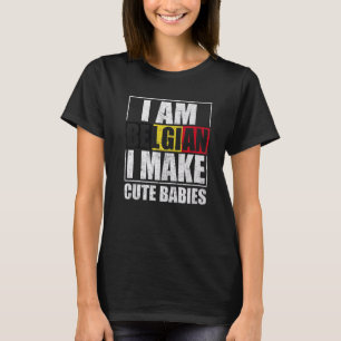 T-shirt Belgique Drapeau Fiers Belges Hommes & Femmes