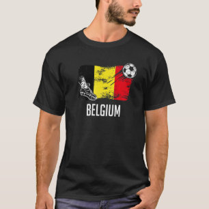 T-shirt Belgique Drapeau Jersey Belge Soccer Team Belgique