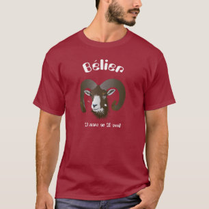 T-shirt Bélier 21 mars au 20 avril