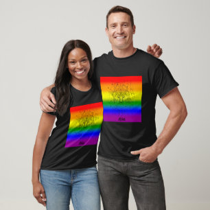 T-shirt Bélier Zodiaque LGBTQ Fierté Création Arc-en-ciel
