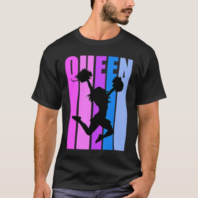T-shirt Believe Cheerleading Queen Cheer Girl Cheerleader  (Devant)