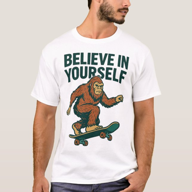 T-shirt Believe In Yourself Motivation Art (Devant)