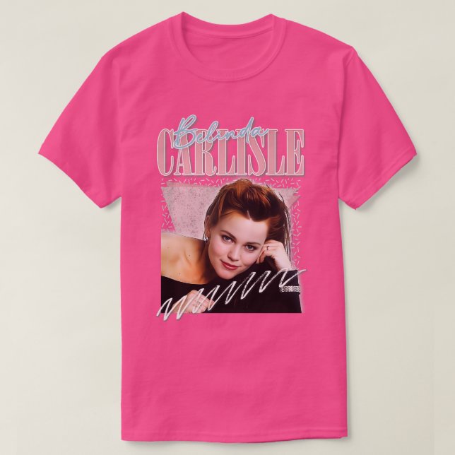 T-shirt Belinda lisle 80s Design de ventilateur esthétique (Design devant)