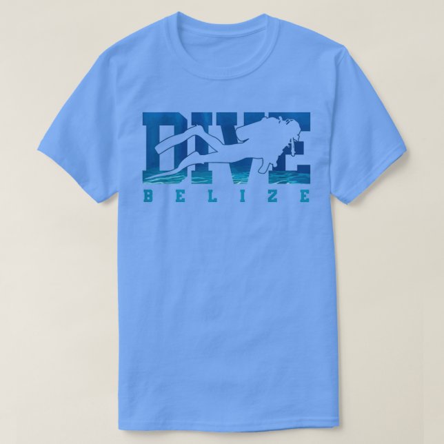 T-shirt Belize plongée plongée Souvenir plongée cadeau (Design devant)