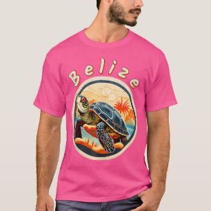 T-shirt Bélize Tortue Correspondant Vacances Plongée La Ba