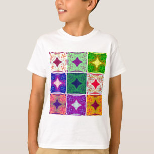 T-shirt Belle À damiers africaine