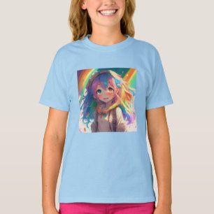 T-shirt Belle Anime Arc En Ciel
