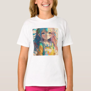 T-shirt Belle Anime Colorée fille