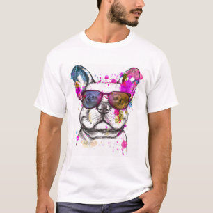 T-shirt Belle aquarelle French Bulldog