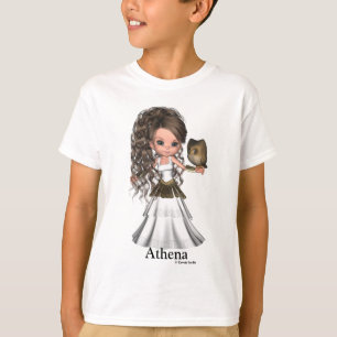 T-shirt Belle Athéna chemise grecque de déesse de Kawaii
