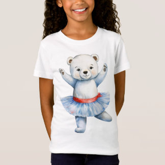 T-Shirt Belle ballerine d'ours polaire danse ballet