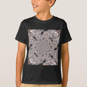 T-shirt Belle belle cendre gris kaléidoscope sans soudure