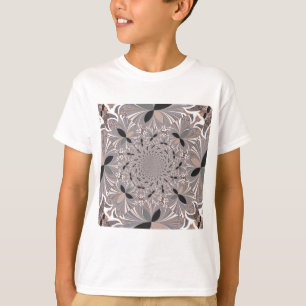 T-shirt Belle belle cendre gris kaléidoscope sans soudure