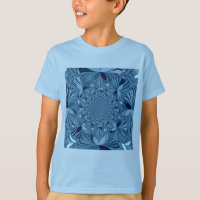 Belle Belle Iridescente Blue Kaleidoscope Art