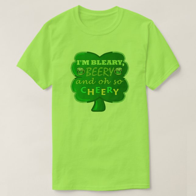T-shirt Belle bière de la Saint Patrick (Design devant)